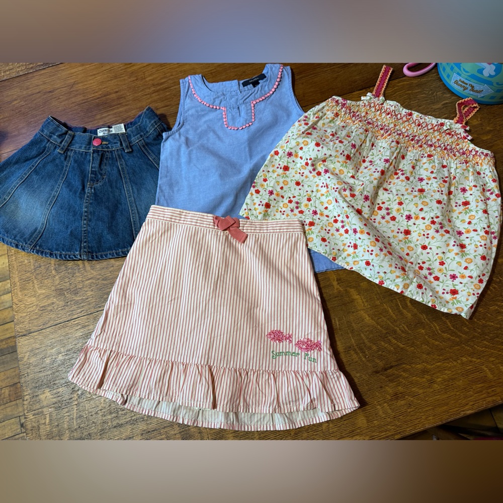 Girls lot of 4 sz 6-8 Gymboree‎ Nautica Oshkosh Bgosh